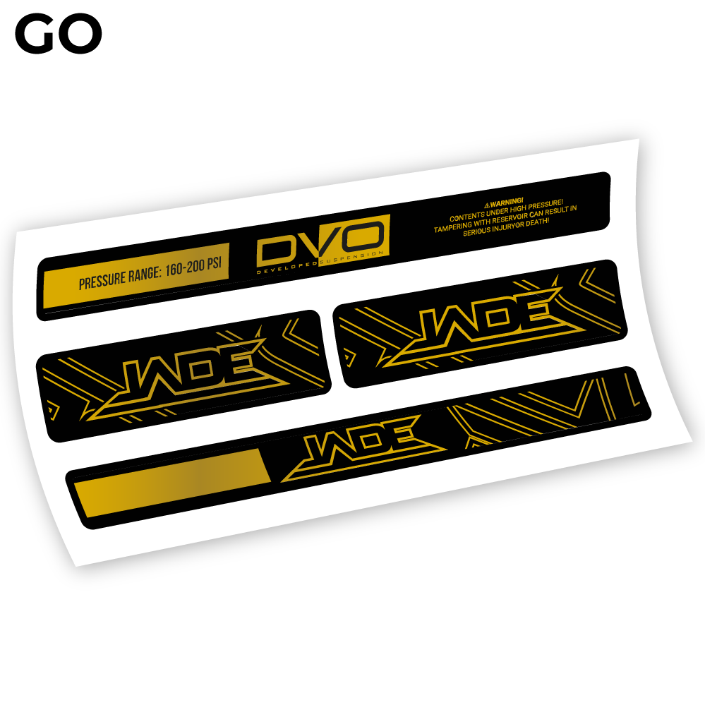 Stickers DVO Jade Coil 2019 compatibles Autocollants amortisseur
