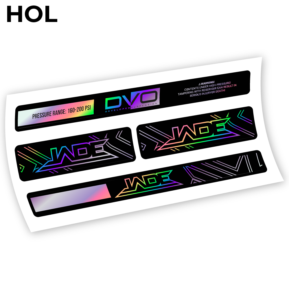 Stickers DVO Jade Coil 2019 compatibles Autocollants amortisseur