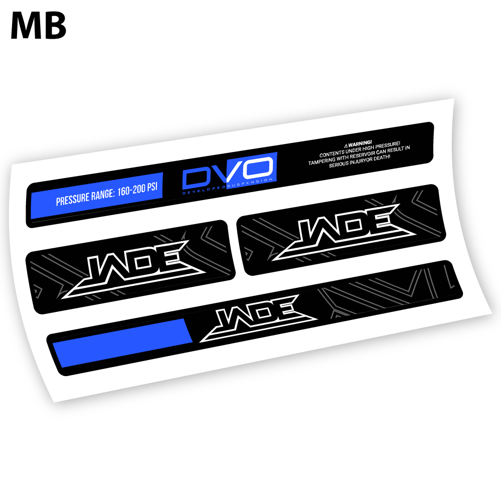 Stickers DVO Jade Coil 2019 compatibles Autocollants amortisseur