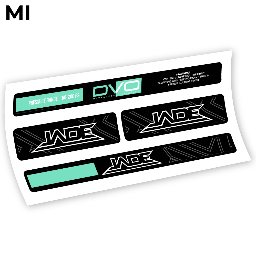 Stickers DVO Jade Coil 2019 compatibles Autocollants amortisseur