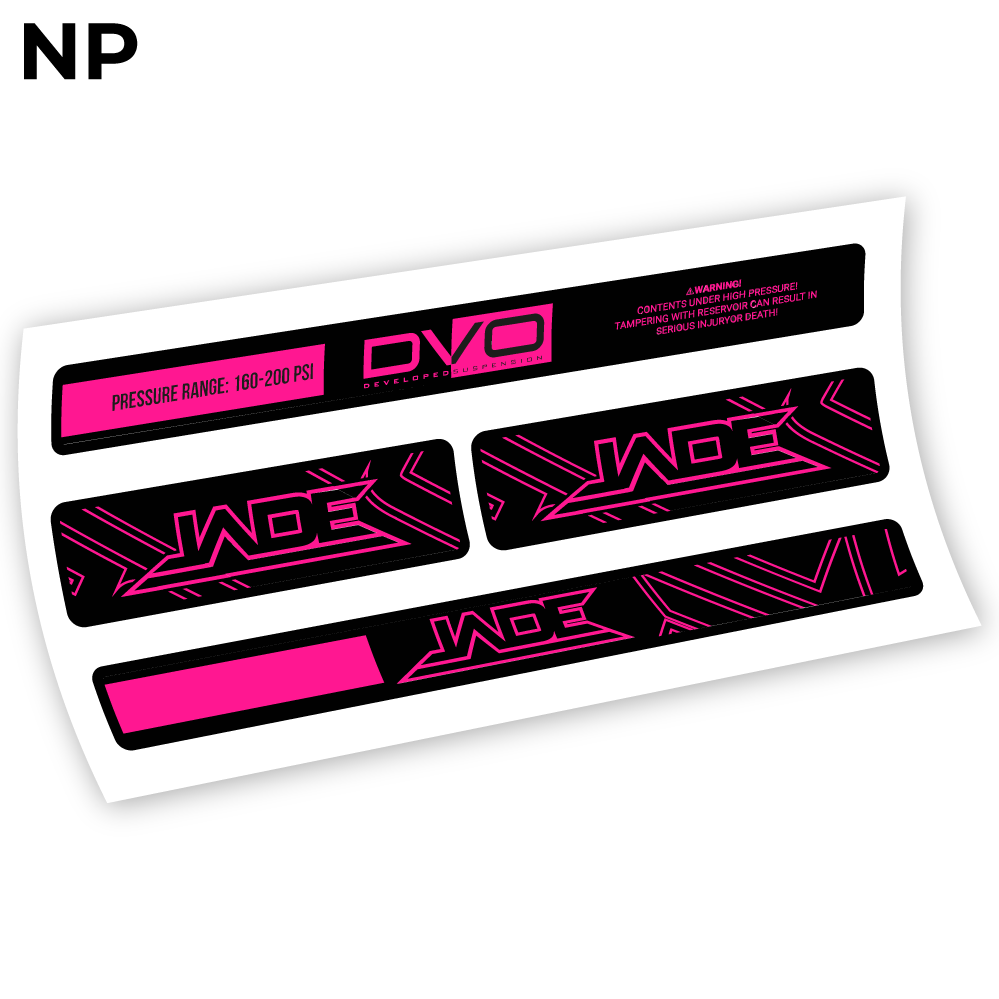 Stickers DVO Jade Coil 2019 compatibles Autocollants amortisseur