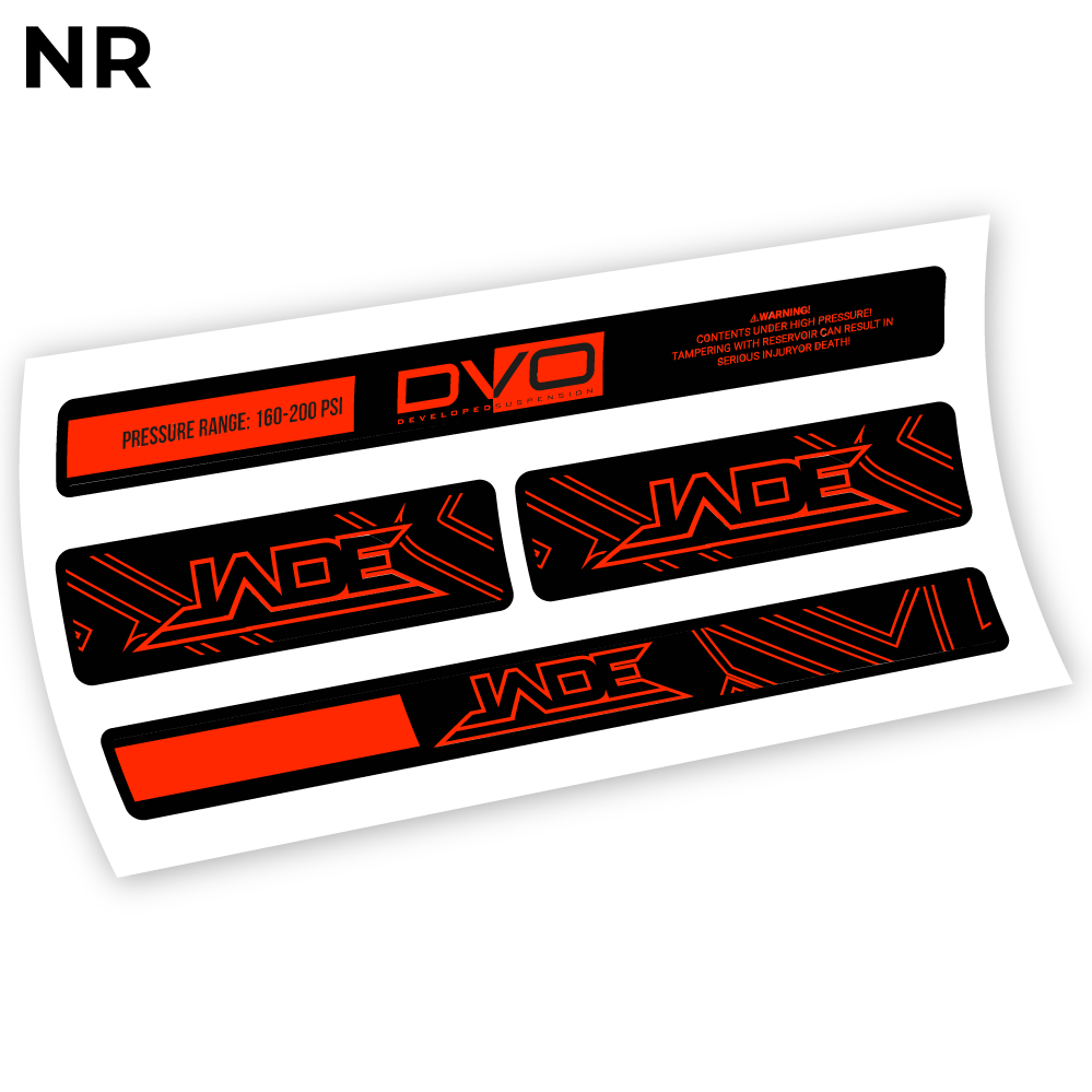 Stickers DVO Jade Coil 2019 compatibles Autocollants amortisseur