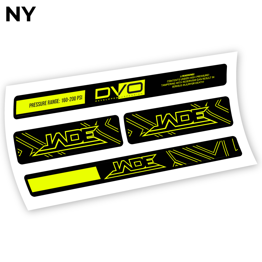 Stickers DVO Jade Coil 2019 compatibles Autocollants amortisseur