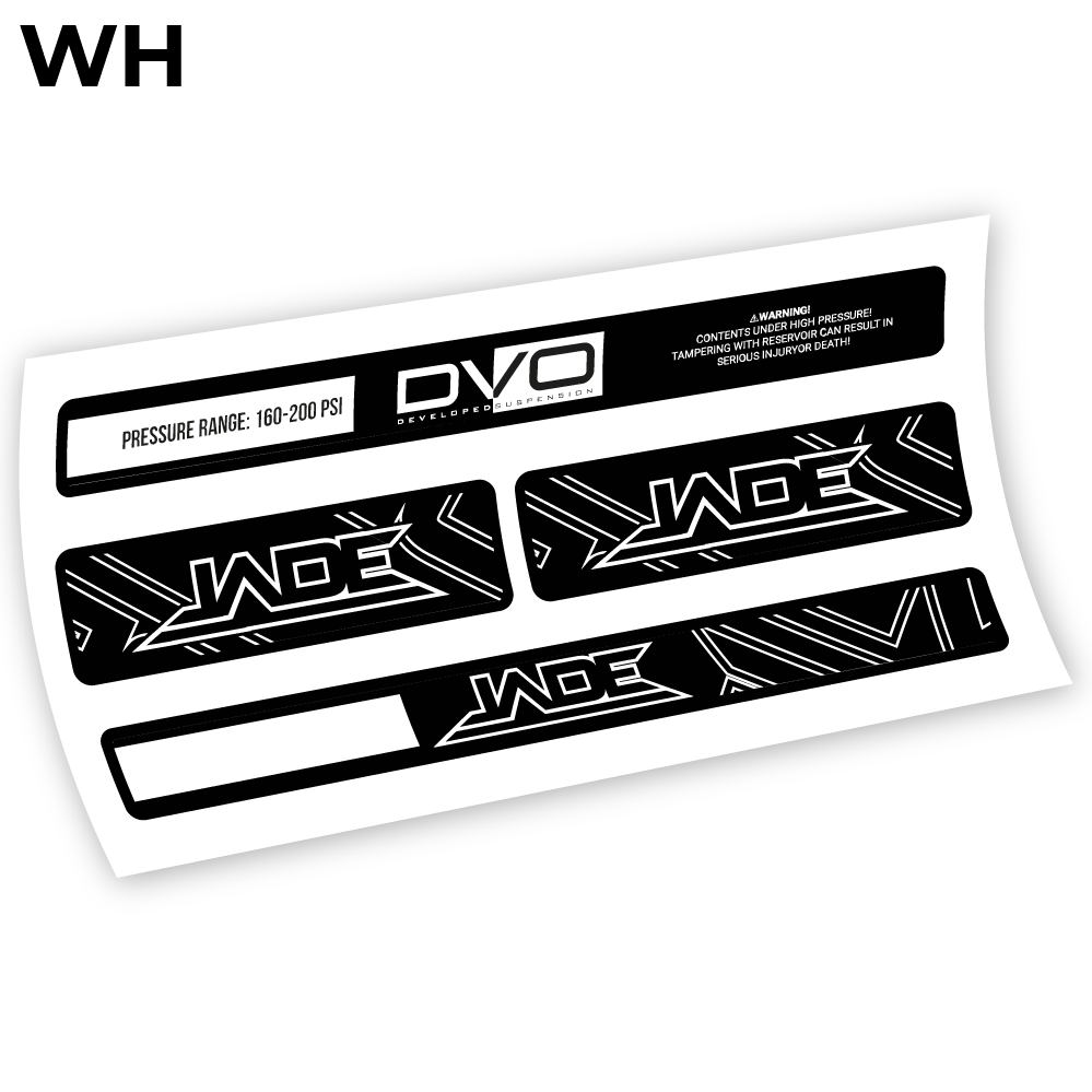 Stickers DVO Jade Coil 2019 compatibles Autocollants amortisseur