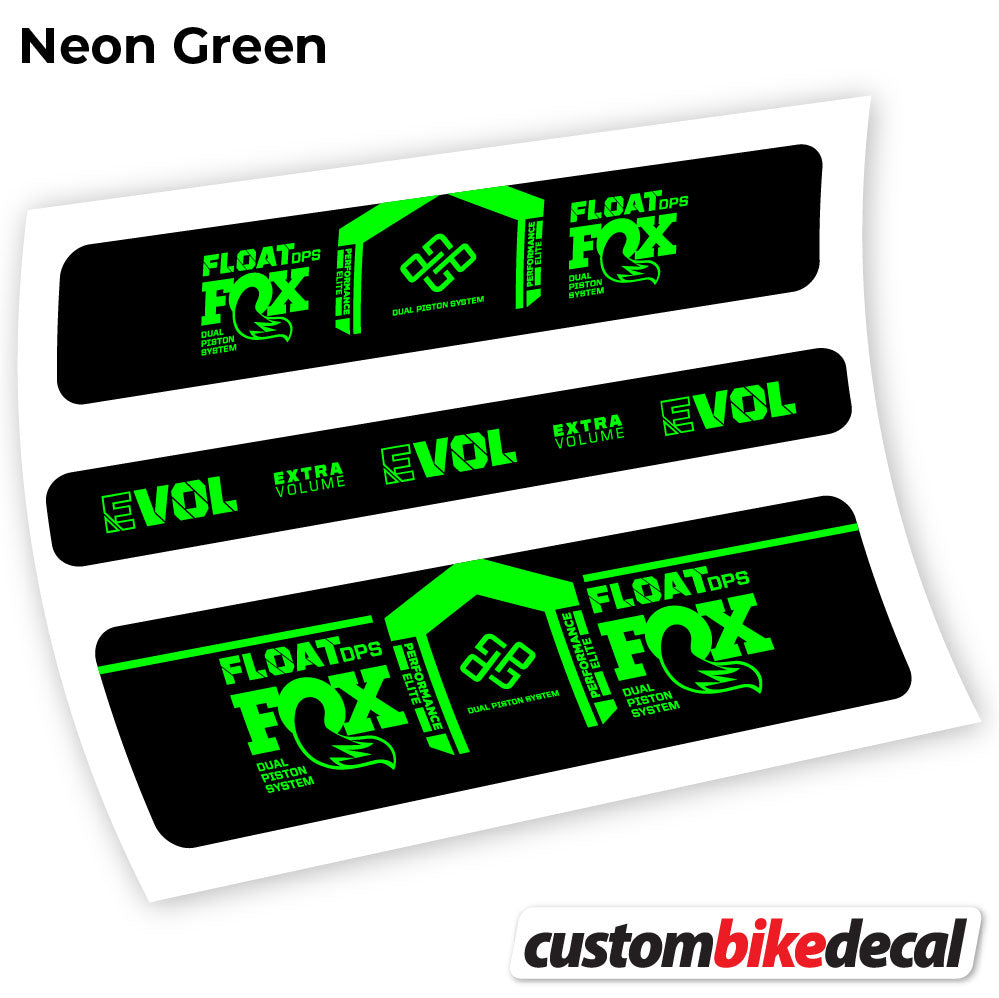 Neon Green decal for Fox DPS Performance Elite 2021 Remote rear shock – bike sticker vinyl
