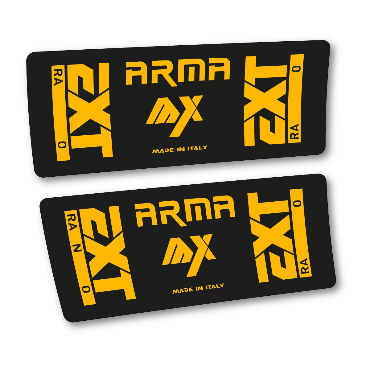 Medium Yellow decal for EXT Arma MX Pattern 2026 rear shock – bike sticker vinyl