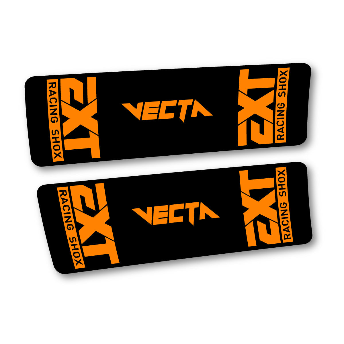 Light Neon Orange decal for EXT Vecta 2024 rear shock – bike sticker vinyl