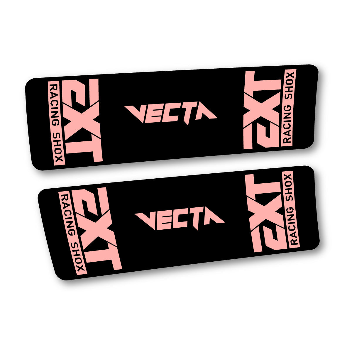 Salmon Pink decal for EXT Vecta 2024 rear shock – bike sticker vinyl