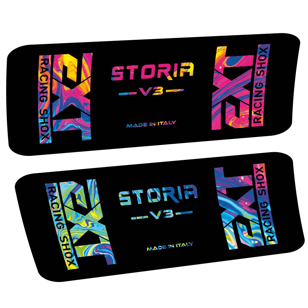 Stickers EXT Storia v3 compatibles Autocollants amortisseur