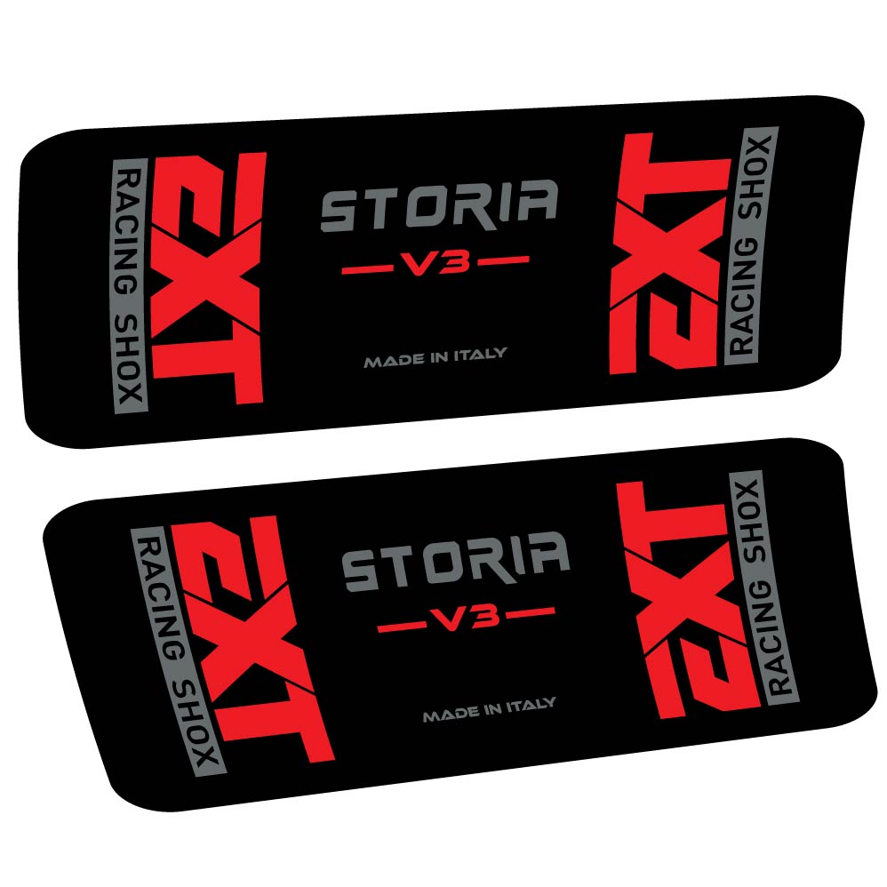Stickers EXT Storia v3 compatibles Autocollants amortisseur