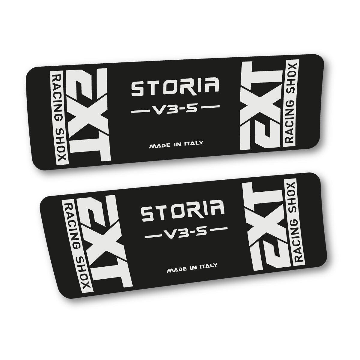 Stickers compatibles EXT Storia V3 S 2026 pour amortisseur – autocollants vinyle - Gris Perle