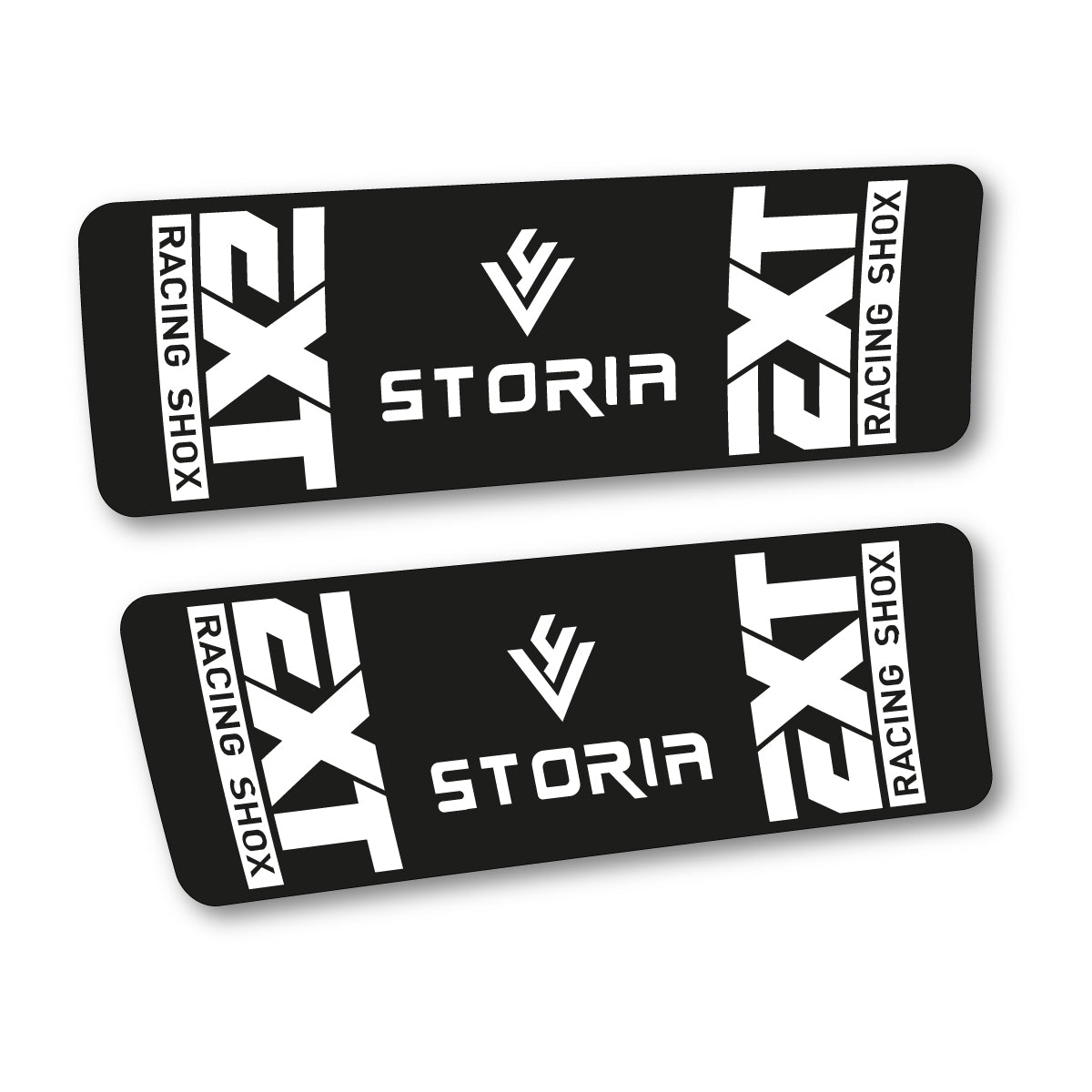 Stickers compatibles EXT Storia V4 2023 pour amortisseur – autocollants vinyle - Blanc