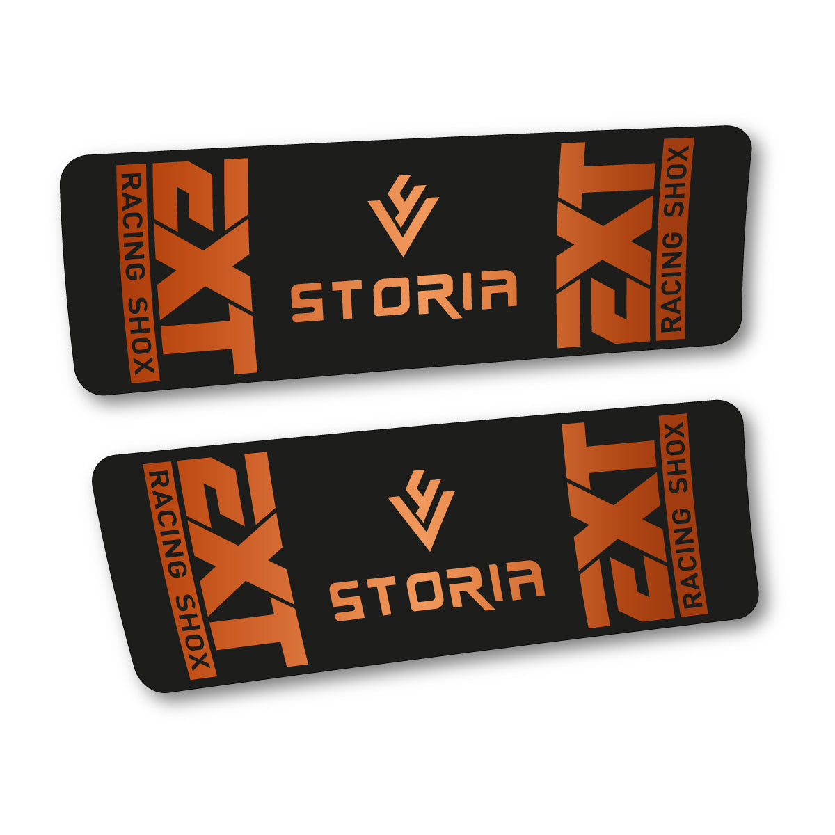 Stickers compatibles EXT Storia V4 2023 pour amortisseur – autocollants vinyle - Bronze