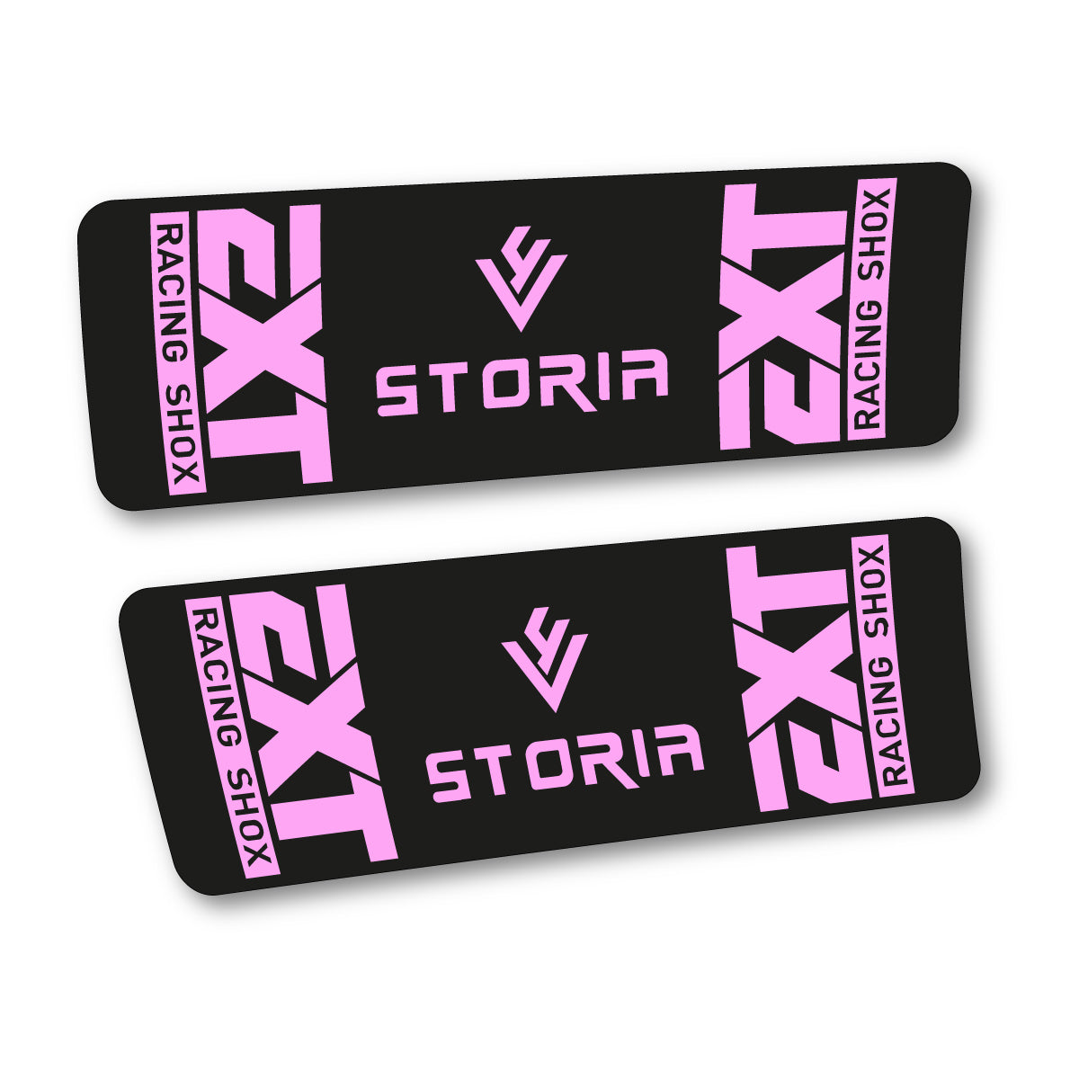 Stickers compatibles EXT Storia V4 2023 pour amortisseur – autocollants vinyle - Lilas Clair