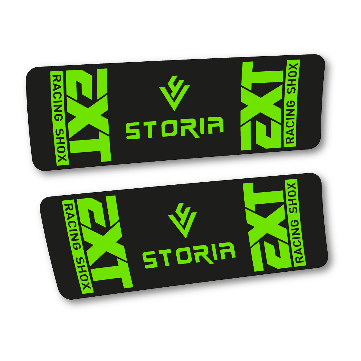 Stickers compatibles EXT Storia V4 2023 pour amortisseur – autocollants vinyle - Vert Pistache