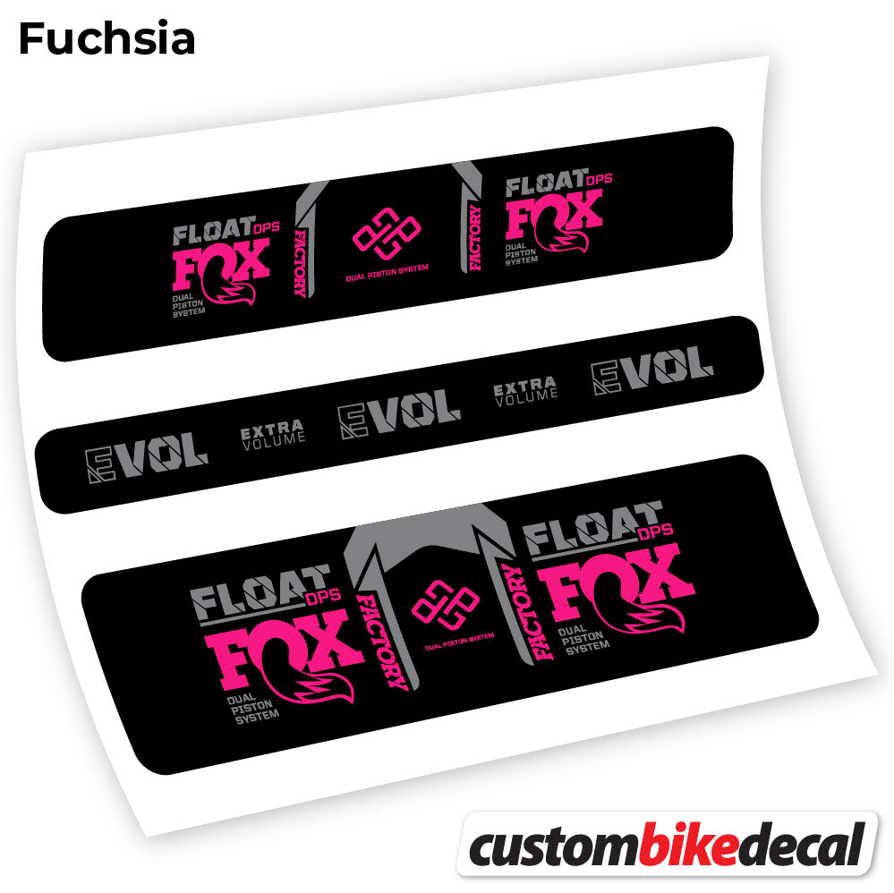 Fuchsia decal for Fox DPS Factory 2021 Remote rear shock – bike sticker vinyl