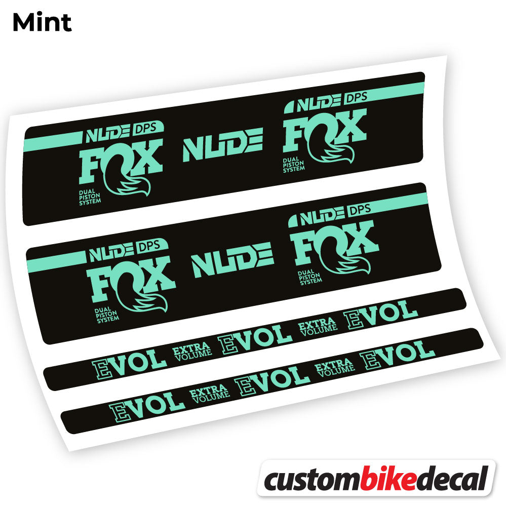 Mint decal for Fox Nude DPS rear shock – bike sticker vinyl