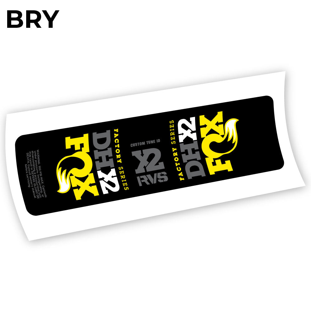 Stickers Fox DHX2 2019 compatibles Autocollants amortisseur VTT