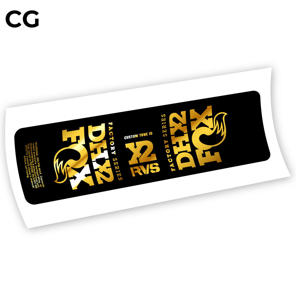 Stickers Fox DHX2 2019 compatibles Autocollants amortisseur VTT