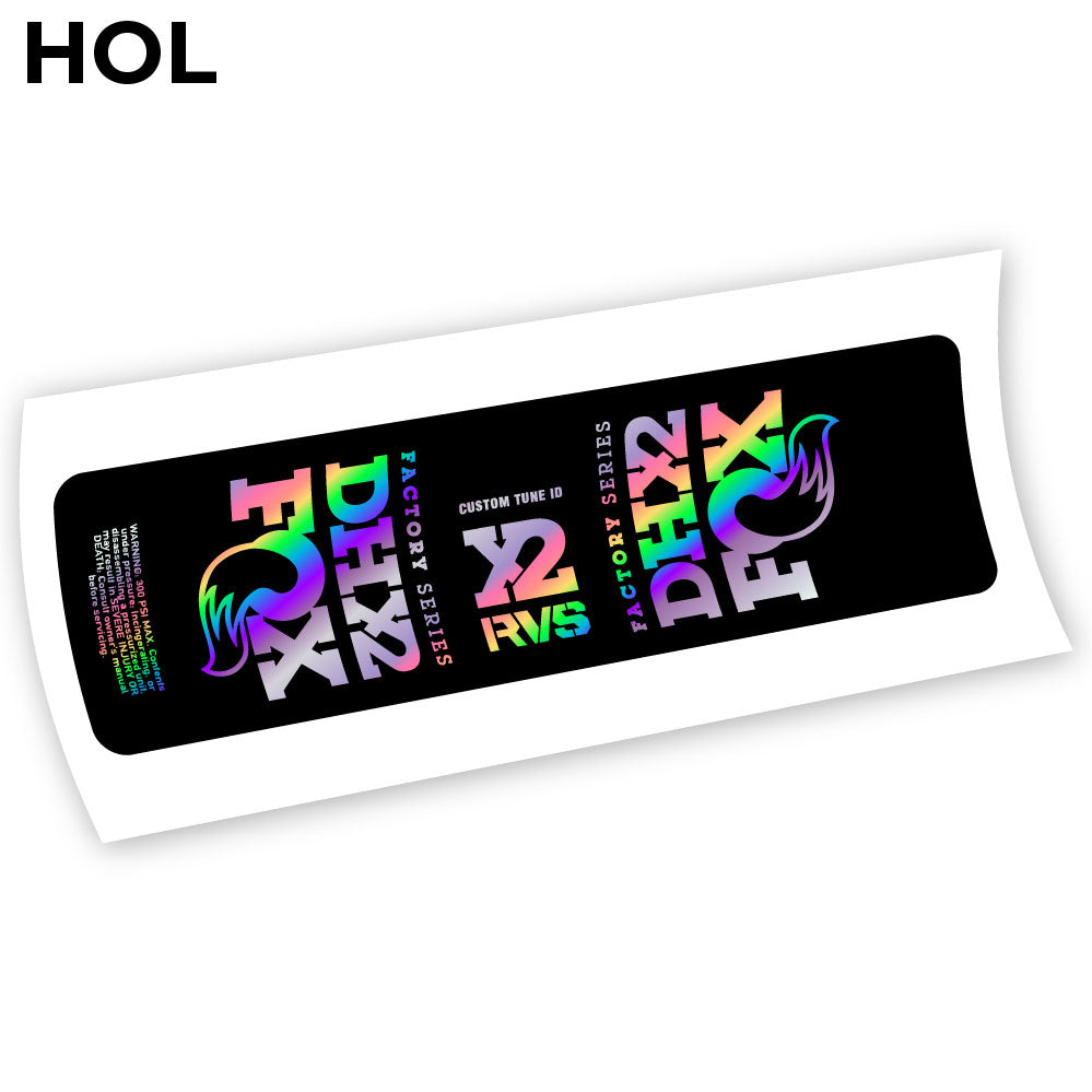 Stickers Fox DHX2 2019 compatibles Autocollants amortisseur VTT
