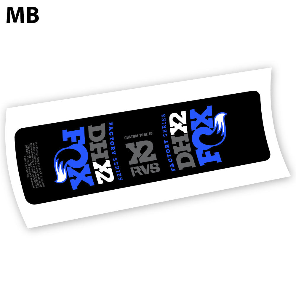 Stickers Fox DHX2 2019 compatibles Autocollants amortisseur VTT