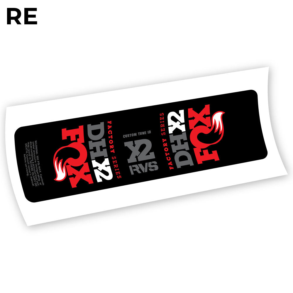 Stickers Fox DHX2 2019 compatibles Autocollants amortisseur VTT