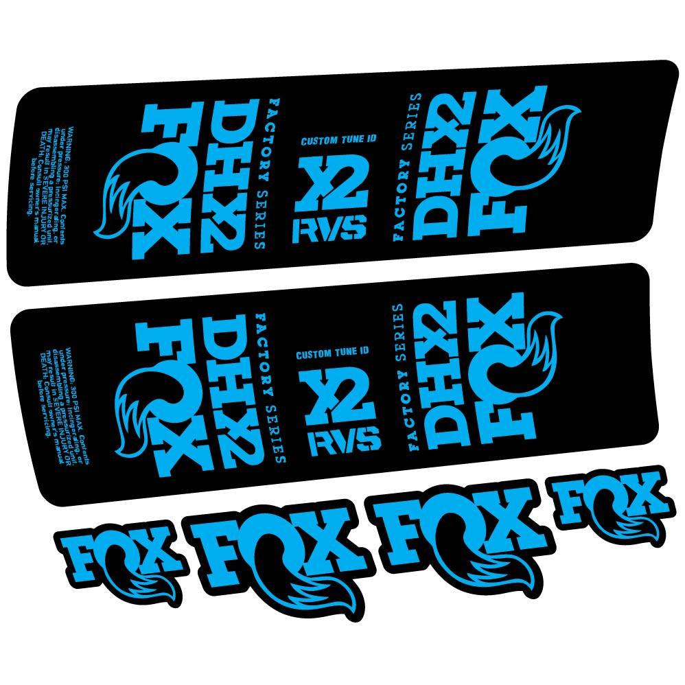 Stickers Fox DHX2 2019 compatibles Autocollants amortisseur VTT