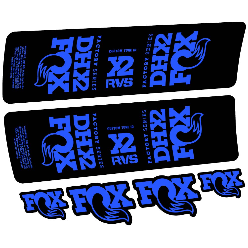 Stickers Fox DHX2 2019 compatibles Autocollants amortisseur VTT