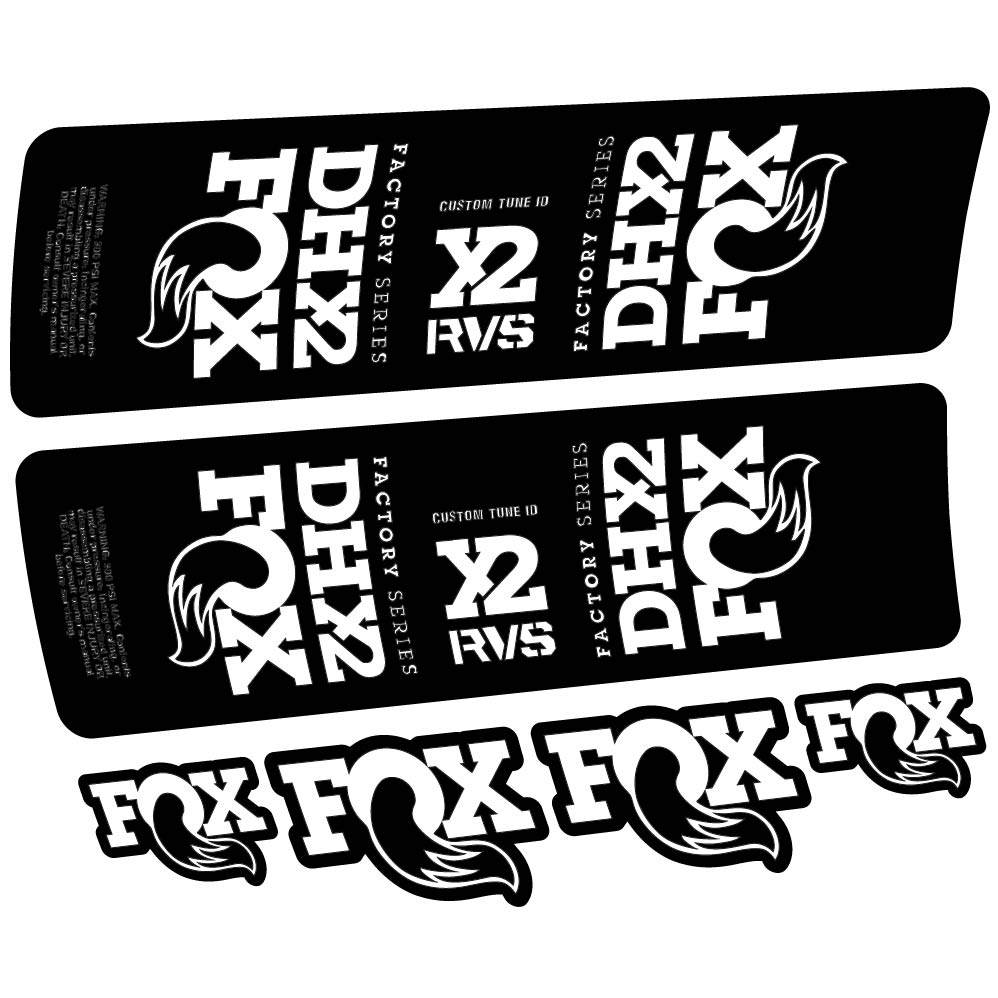 Stickers Fox DHX2 2019 compatibles Autocollants amortisseur VTT