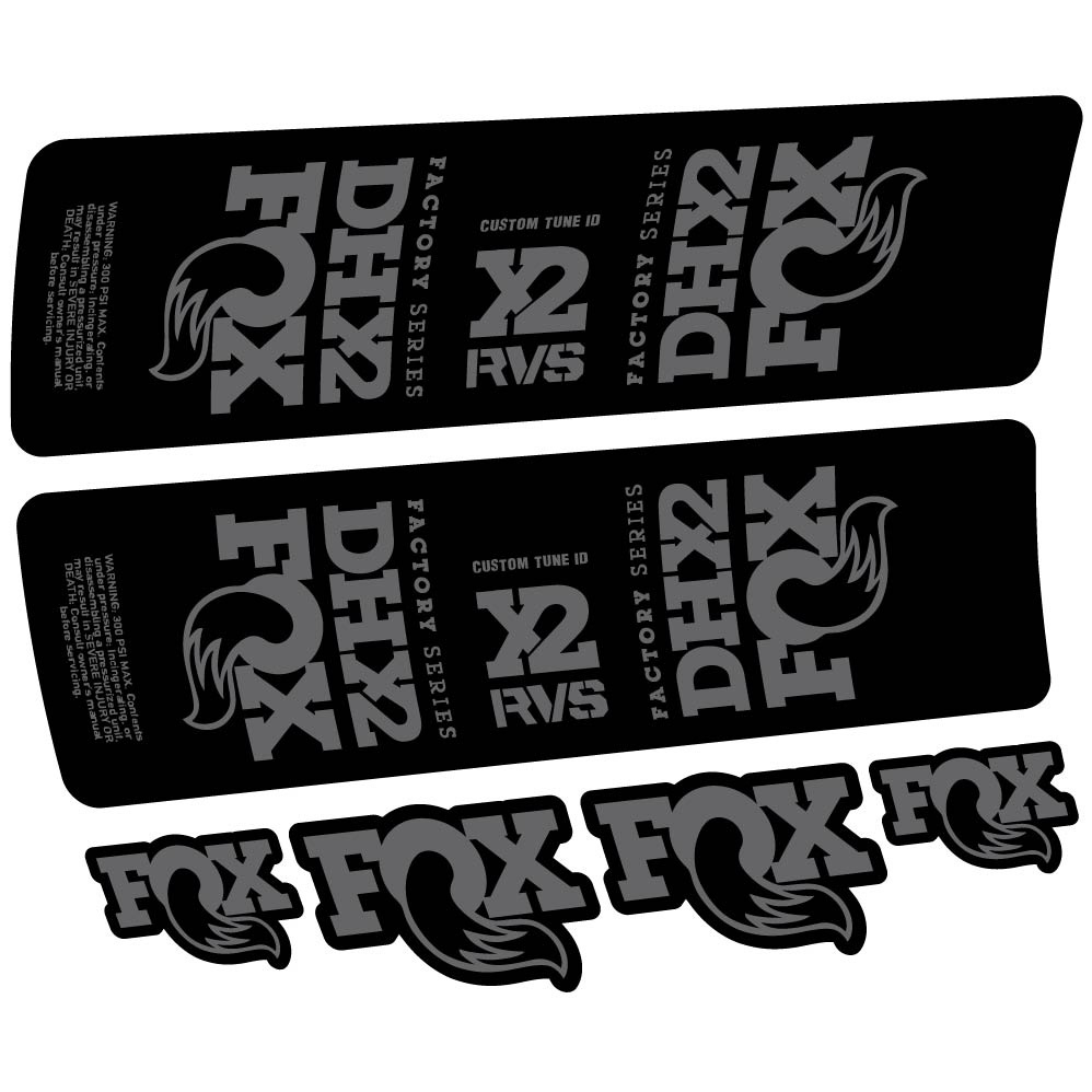Stickers Fox DHX2 2019 compatibles Autocollants amortisseur VTT
