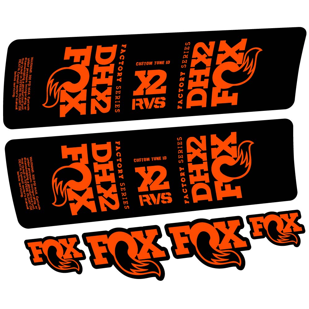 Stickers Fox DHX2 2019 compatibles Autocollants amortisseur VTT
