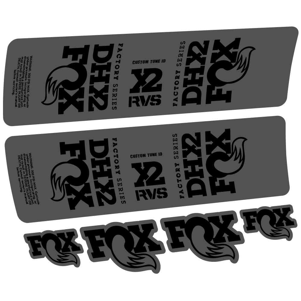 Stickers Fox DHX2 2019 compatibles Autocollants amortisseur VTT