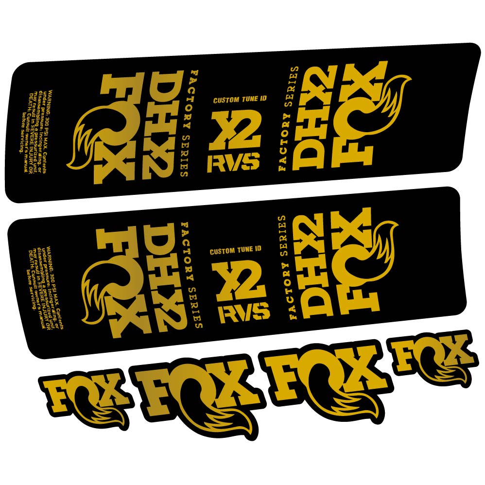 Stickers Fox DHX2 2019 compatibles Autocollants amortisseur VTT
