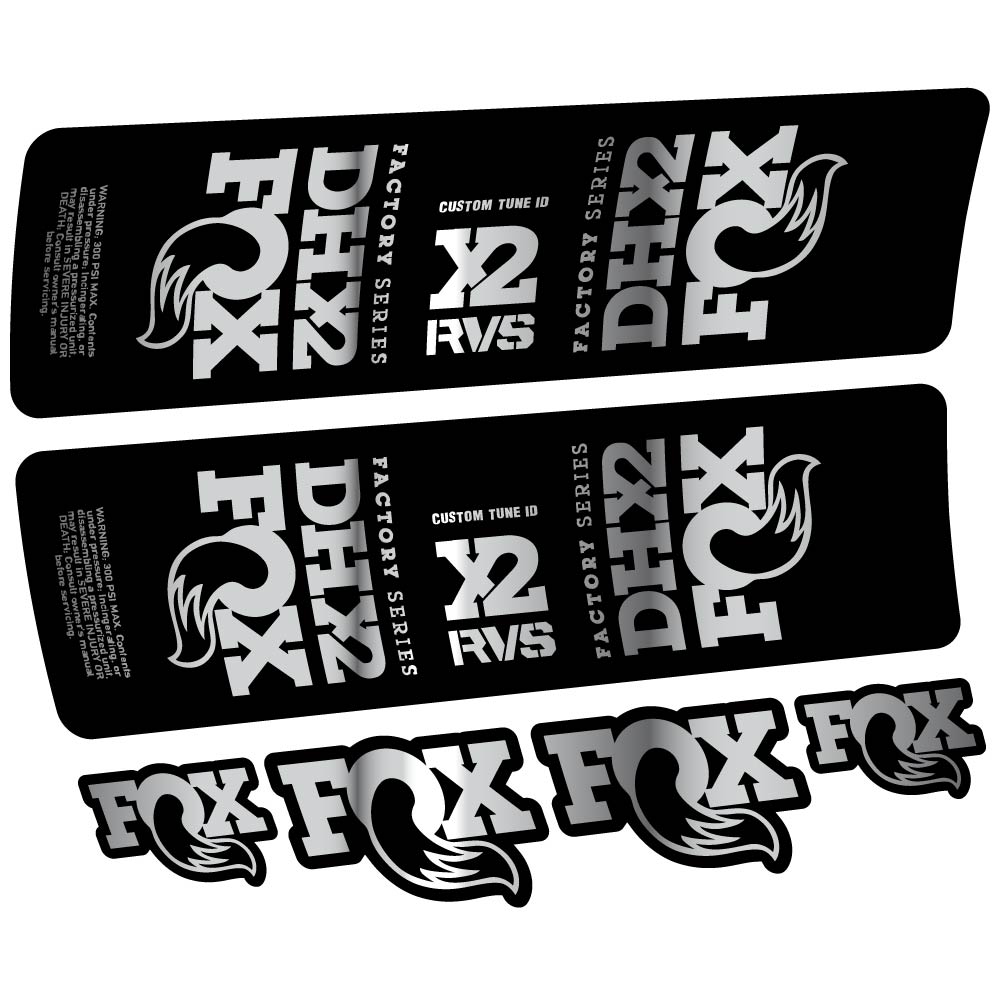 Stickers Fox DHX2 2019 compatibles Autocollants amortisseur VTT