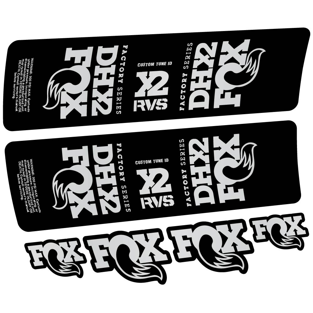 Stickers Fox DHX2 2019 compatibles Autocollants amortisseur VTT