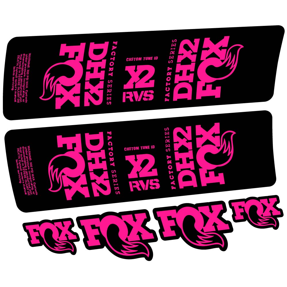 Stickers Fox DHX2 2019 compatibles Autocollants amortisseur VTT