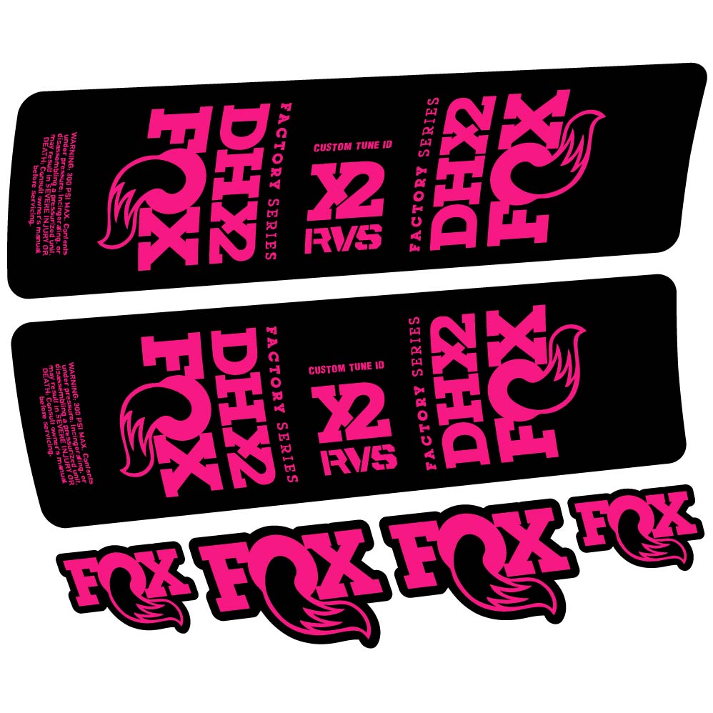 Stickers Fox DHX2 2019 compatibles Autocollants amortisseur VTT