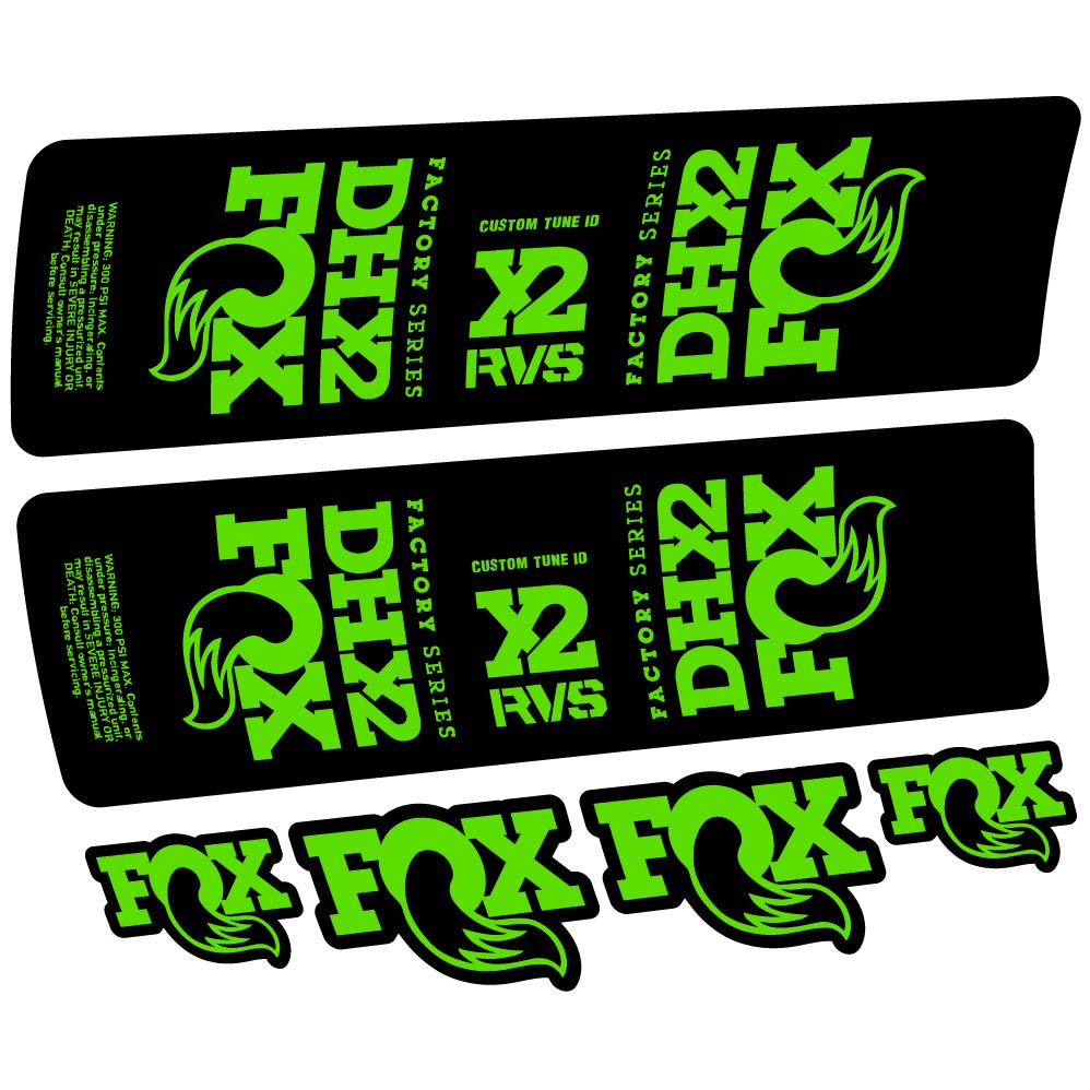 Stickers Fox DHX2 2019 compatibles Autocollants amortisseur VTT