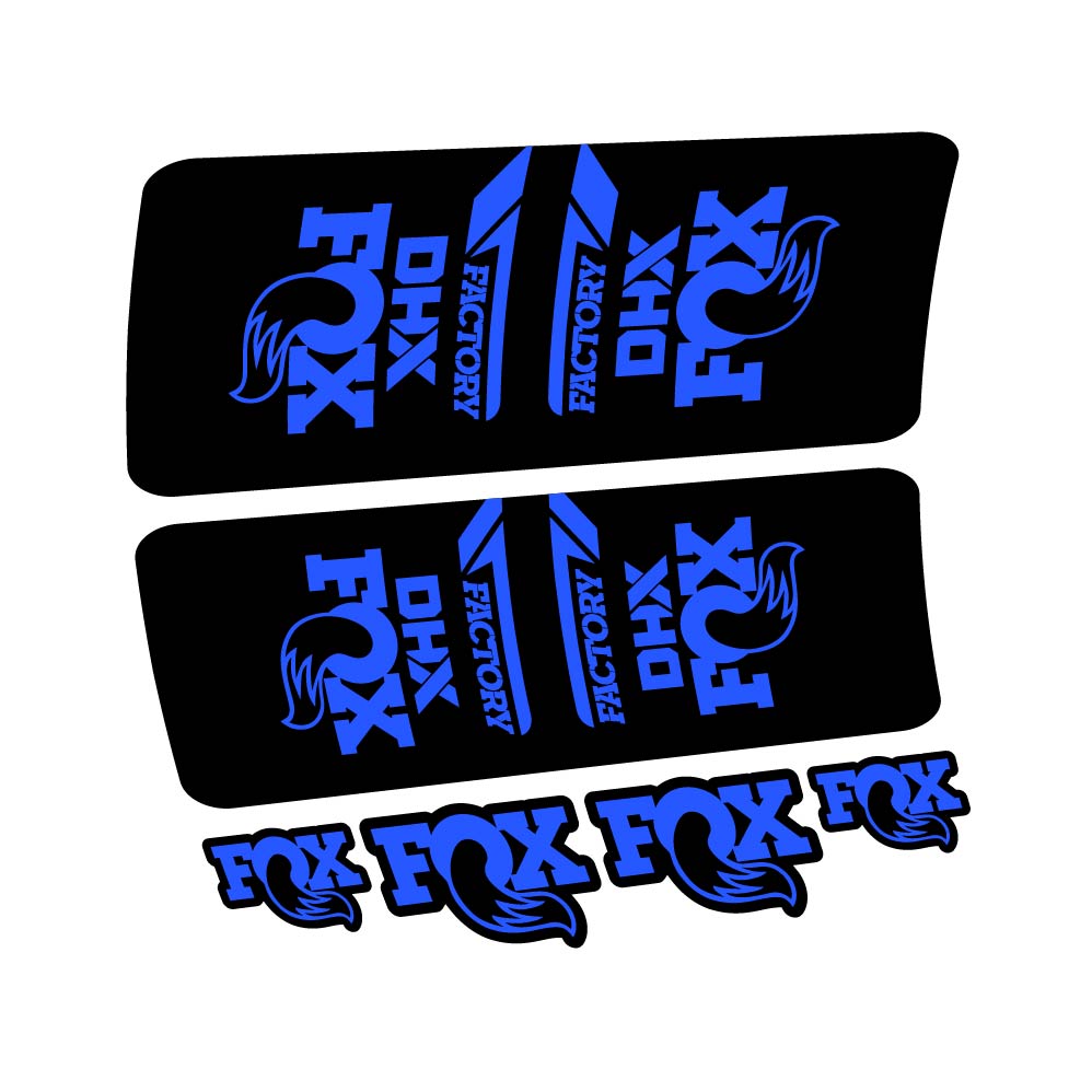 Stickers Fox DHX Factory 2022 compatibles Autocollants amortisseur VTT