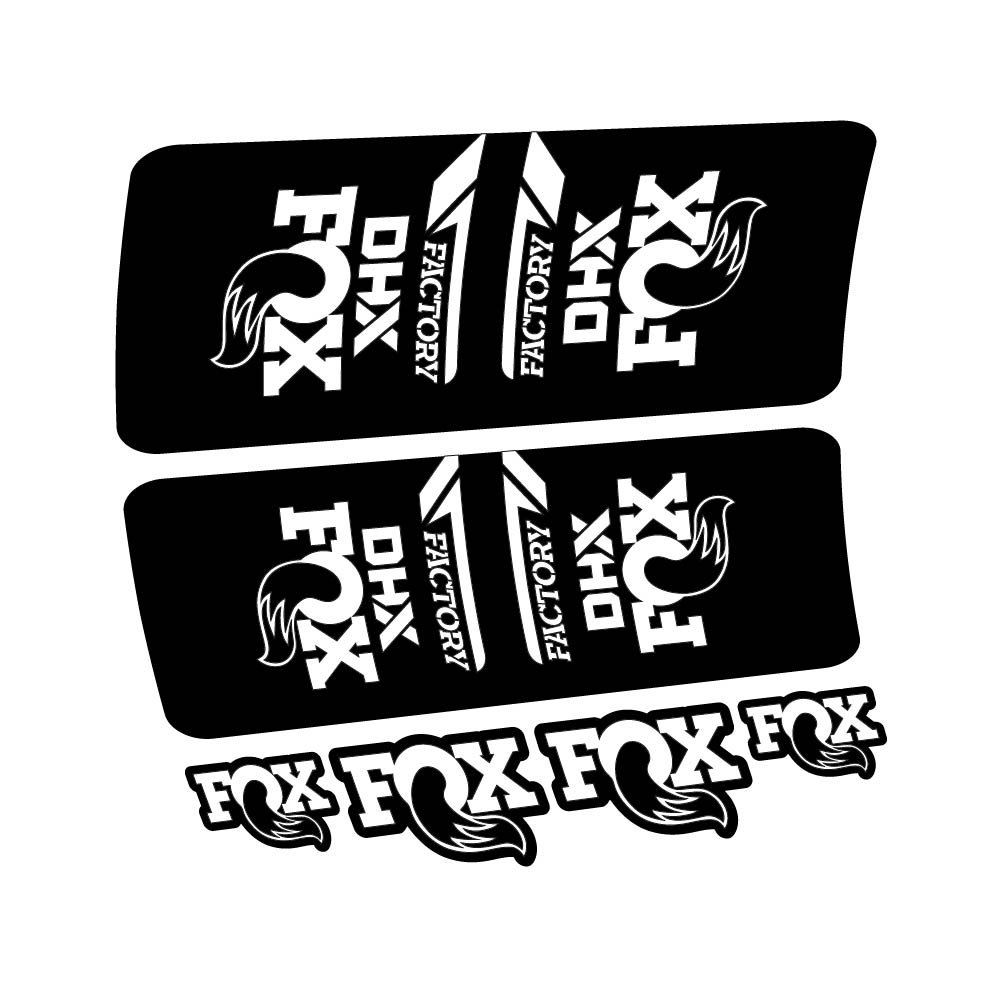 Stickers Fox DHX Factory 2022 compatibles Autocollants amortisseur VTT