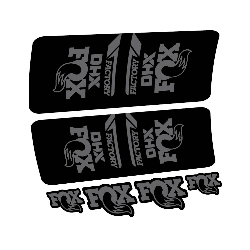 Stickers Fox DHX Factory 2022 compatibles Autocollants amortisseur VTT