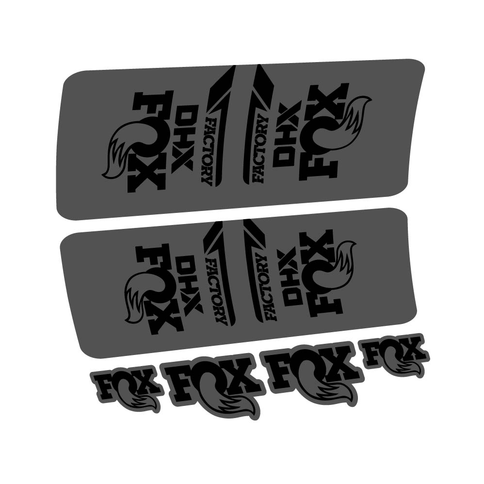 Stickers Fox DHX Factory 2022 compatibles Autocollants amortisseur VTT