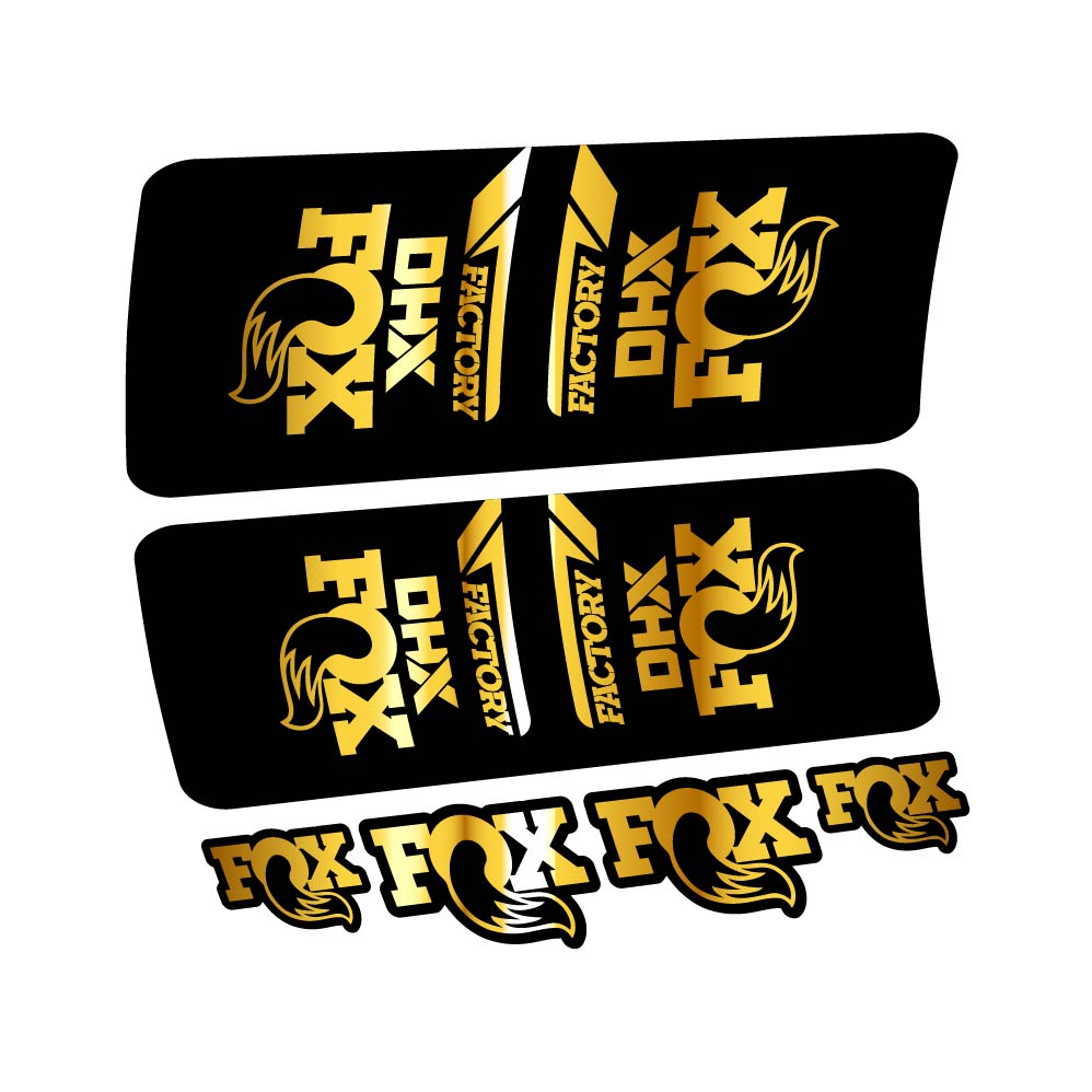 Stickers Fox DHX Factory 2022 compatibles Autocollants amortisseur VTT