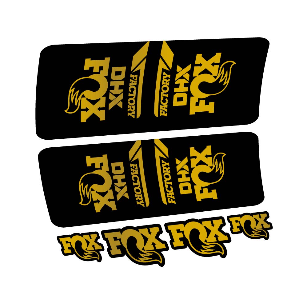 Stickers Fox DHX Factory 2022 compatibles Autocollants amortisseur VTT