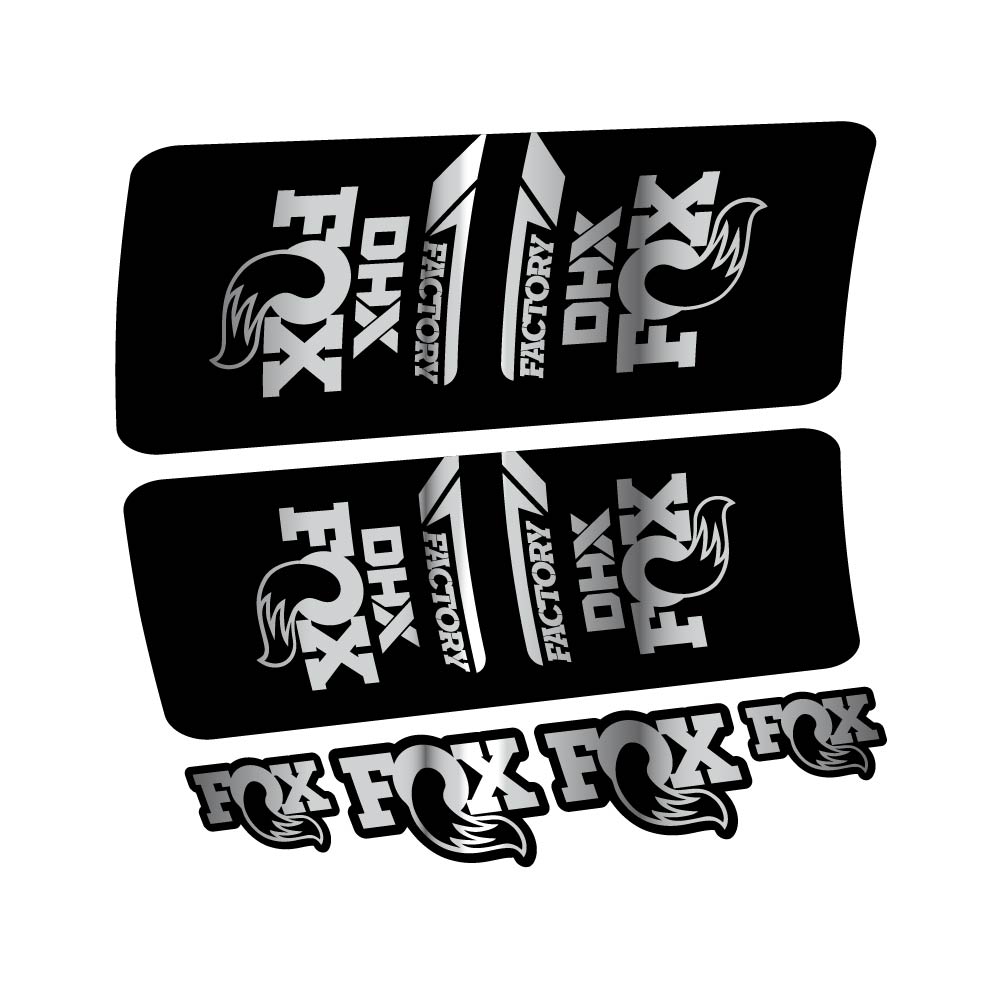 Stickers Fox DHX Factory 2022 compatibles Autocollants amortisseur VTT