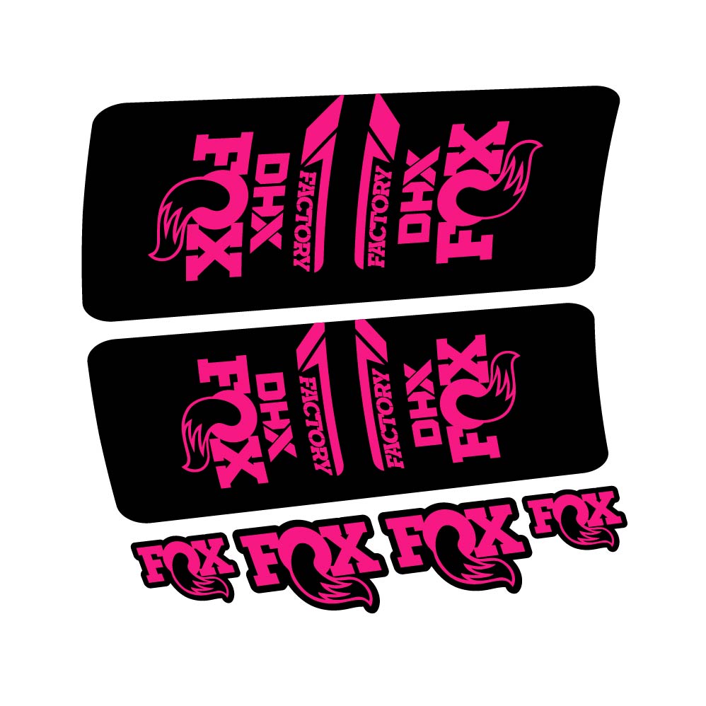 Stickers Fox DHX Factory 2022 compatibles Autocollants amortisseur VTT