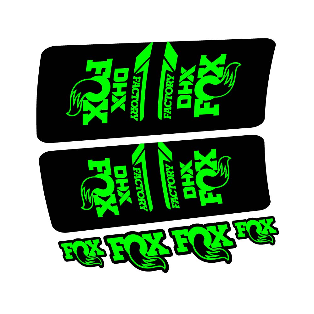 Stickers Fox DHX Factory 2022 compatibles Autocollants amortisseur VTT