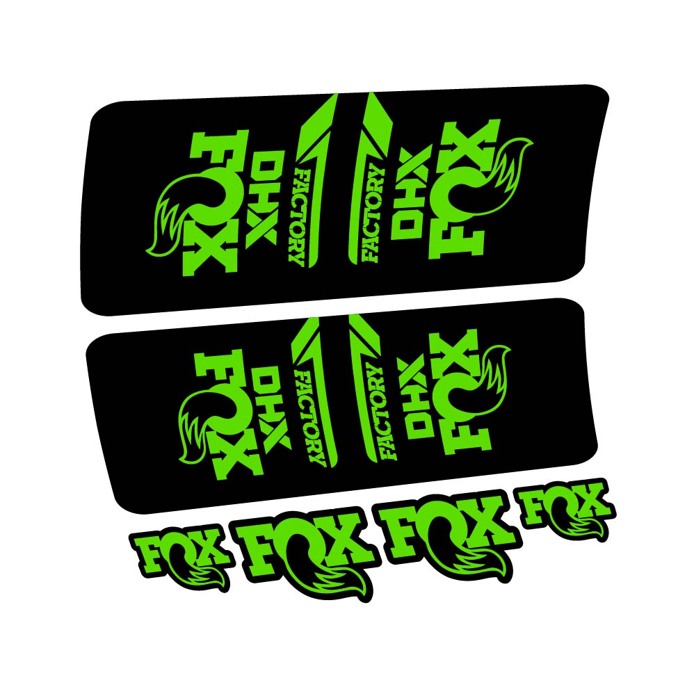 Stickers Fox DHX Factory 2022 compatibles Autocollants amortisseur VTT