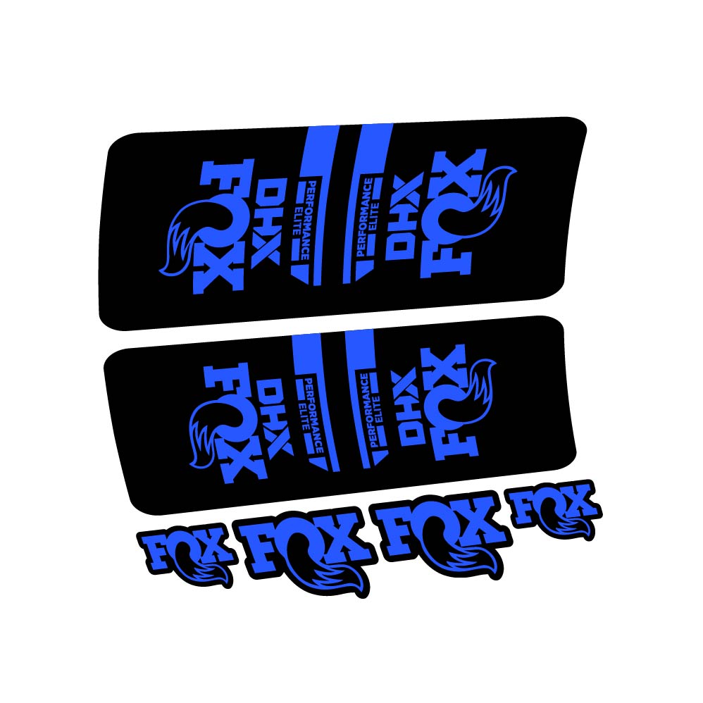 Stickers Fox DHX Elite 2022 compatibles Autocollants amortisseur VTT