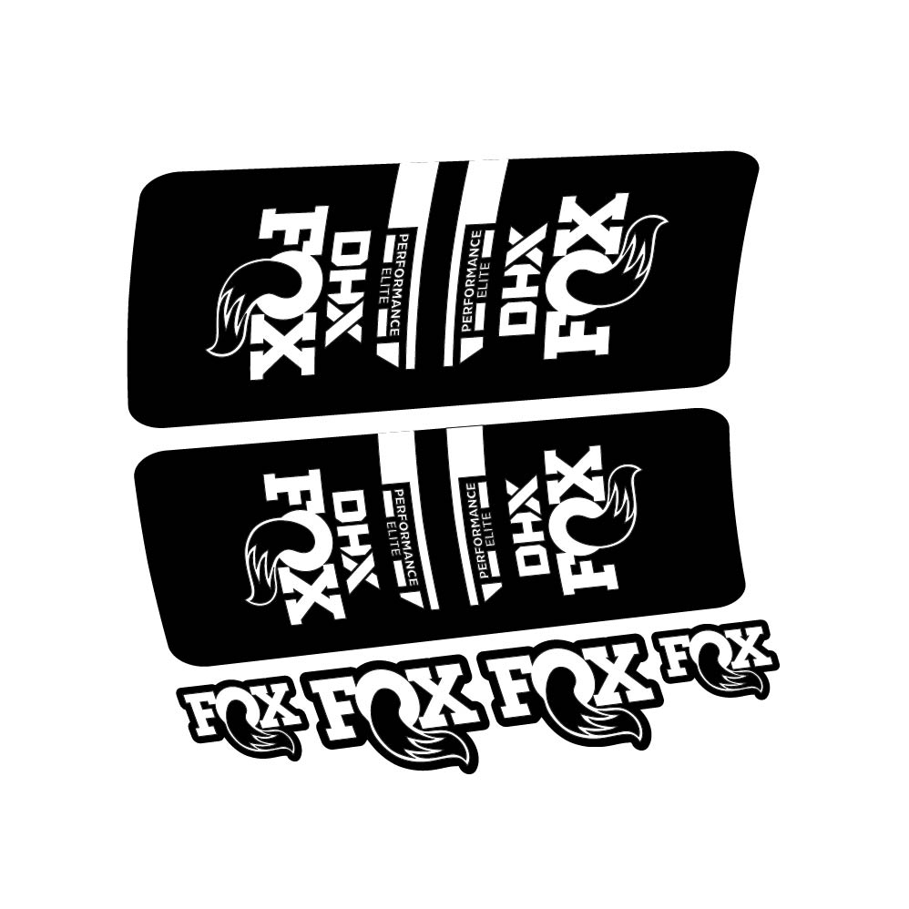 Stickers Fox DHX Elite 2022 compatibles Autocollants amortisseur VTT